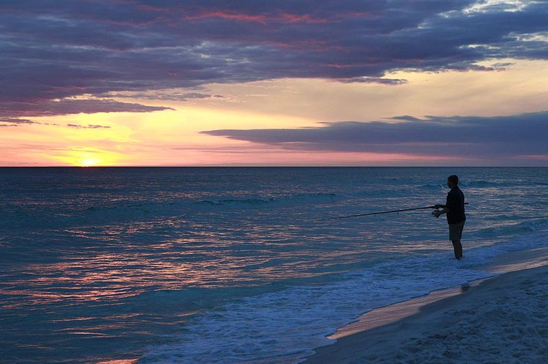 beach fishing